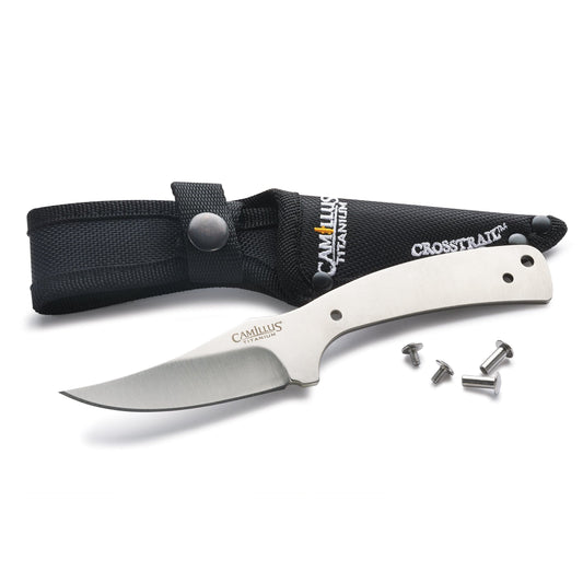 CrossTrail Fixed Blade Knife for Hunting and Fishing - 7" - Unfinished Kit alt 0